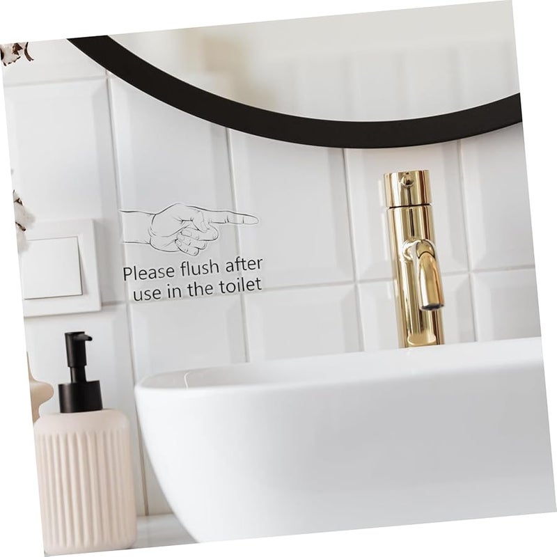 Removable Bathroom Toilet Seat Cover Decal Wall Sticker Sign - Image 5